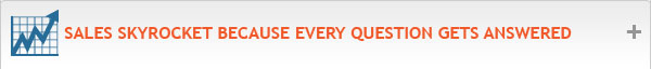 Sales Skyrocket Because Every Question Gets Answered Sales Skyrocket Because Every Question Gets Answered